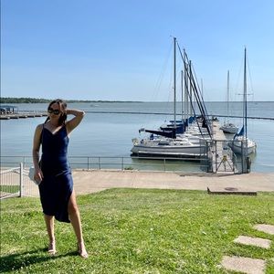 Petal & Pup Navy Cyprus Dress